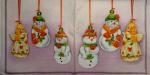 071 Snowman - 3-ply (orange) - Ambiente